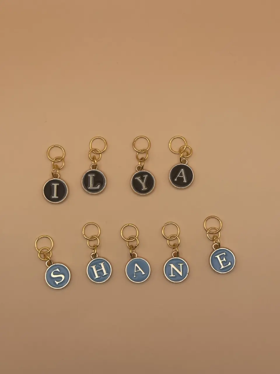 Custom Stitch Marker - Bubble Letters
