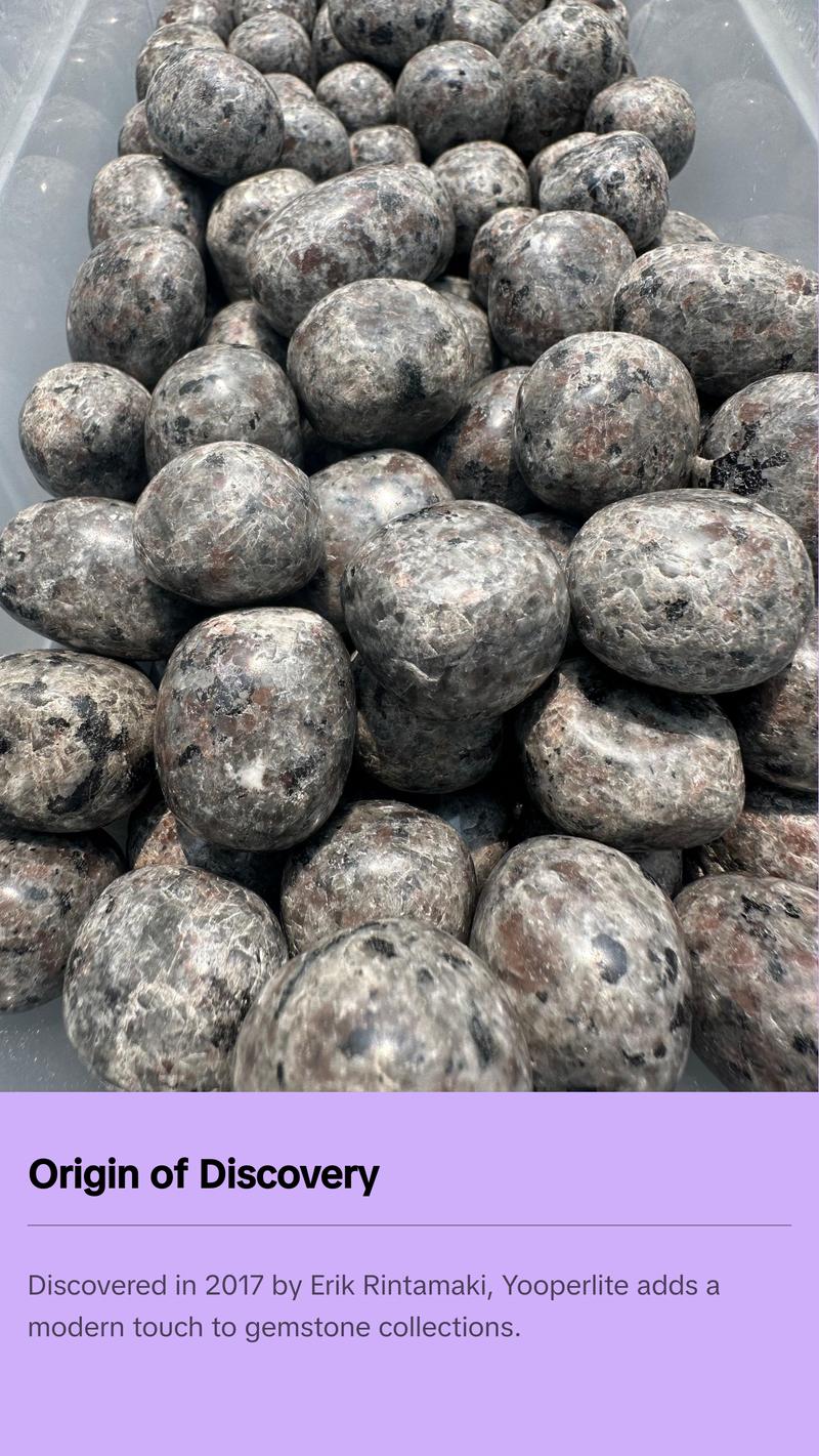 Yooperlite Tumbled Stone - Tumbled Yooperlite - Yooperlite Tumbles - Polished Yooperlite Crystal w/ UV Reactive Sodalite - Rare!