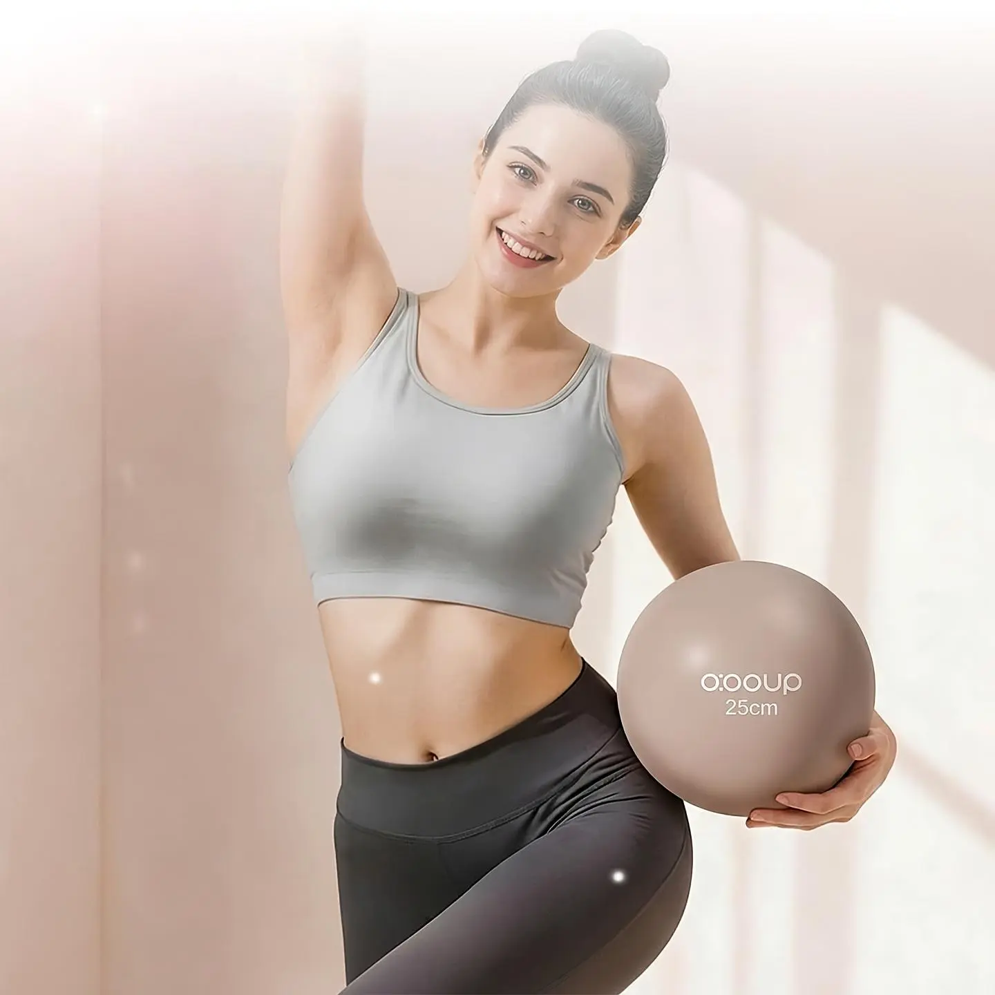 Yoga training ball, with a thickened design, is explosion-proof and durable, suitable for home and gym workouts, fitness ball Pilates training, and balance ball