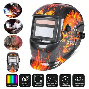 True Color Solar Powered Auto Darkening Welding Hood Welding mask  Automotive & Welding Welder diy Use Safety Insulation fathers day gift ideas