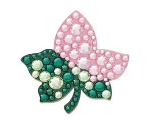 Pink and Green Pin Sorority Inspired Brooch