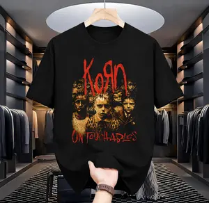 Korn Untouchables Album Graphic T-Shirt, Oversized Cotton Tee, Nu Metal Band Shirt, Vintage Music Streetwear Unisex