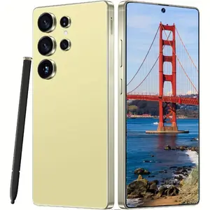 S25 Ultra Unlocked Smartphone - 8GB RAM + 256GB Storage, 17.27cm FHD+ Display, 13MP Front & 50MP Rear Camera, 6800mAh Battery, Dual SIM, GPS, Built-in Stylus, Earphones, Case & Screen Protector Included, Type-C Charging, Ideal Gift for Holi