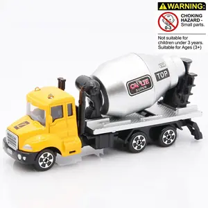 Alloy Engineering Car Model, No Power Sliding Dump Truck, Tow Truck, Mixer, Mini Construction Vehicle, Toy Car