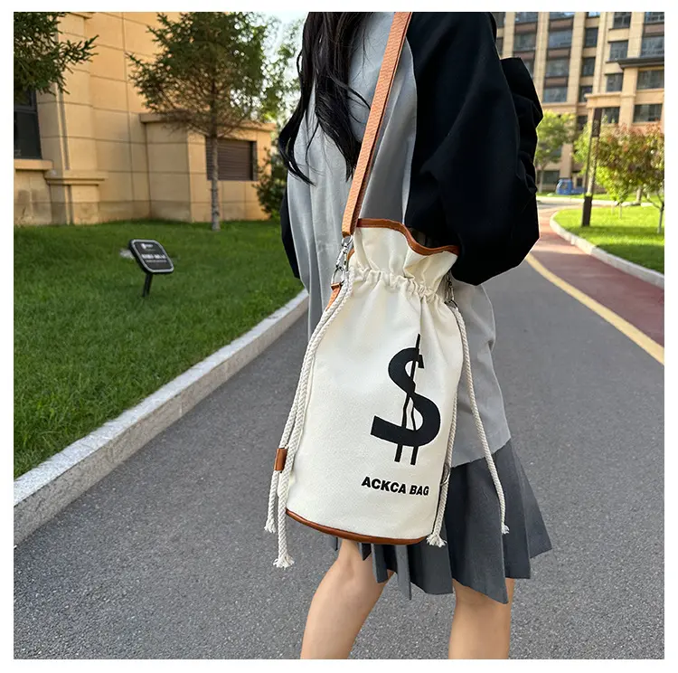 Backpack,  Portable Storage Drawstring Shoulder Bag, Multifunctional Casual Money Bucket Purse