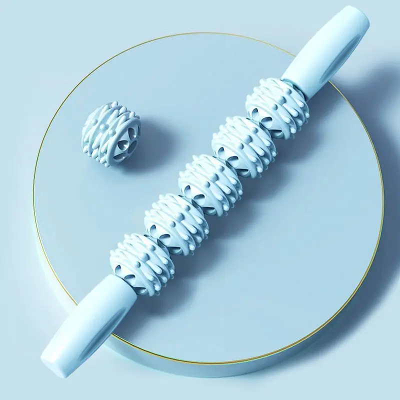 Blue 5-wheel massager