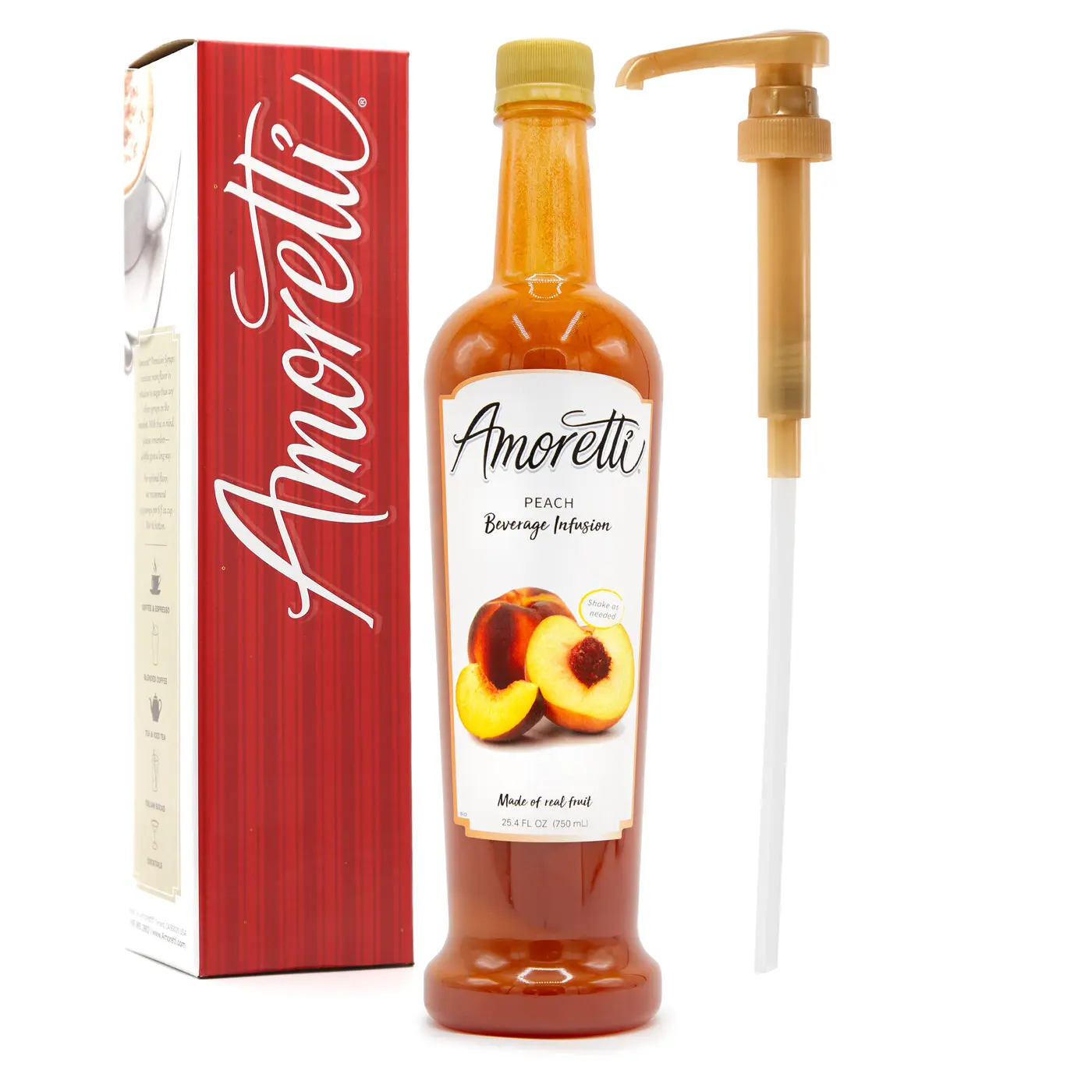 Peach Beverage Infusion - 94 Servings – Real Fruit Drink Mix & Water Enhancer for Cocktails, Tea & More, Preservative-Free