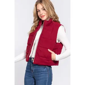 CORDUROY PUFFER VEST