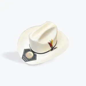 White Diamond Sombrero 100X Sinaloa saint Juditas Style (Straw)