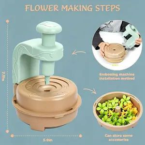 DIY Flower Bouquet Craft Kit for Kids, Fabric Flower Market Toy, Creative Arts and Crafts, Educational Preschool Activity, Birthday Gifts for Toddler Girls Ages 4+