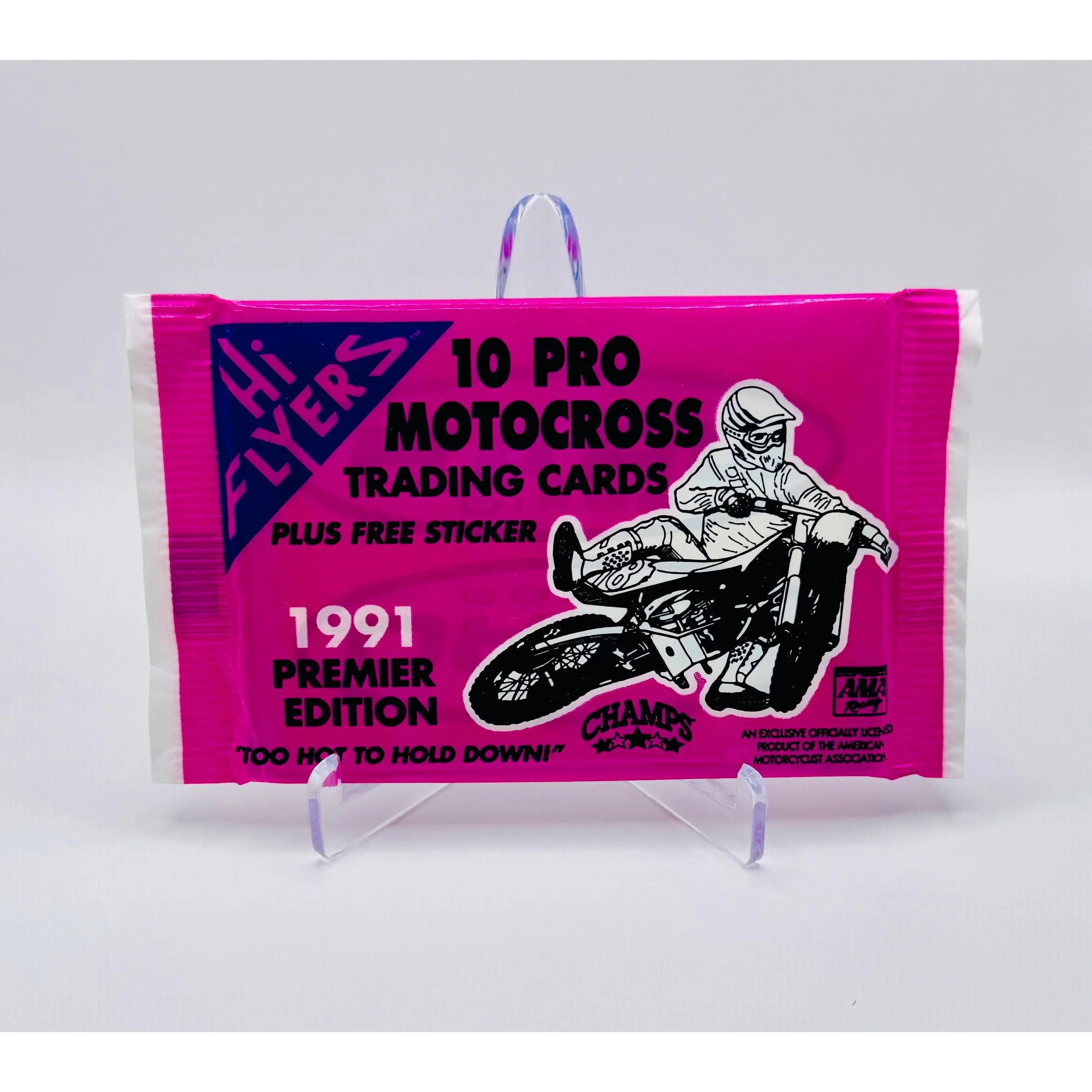 1991 Champs Top Pro HI-Flyers Motocross Trading Cards - 3 Pack