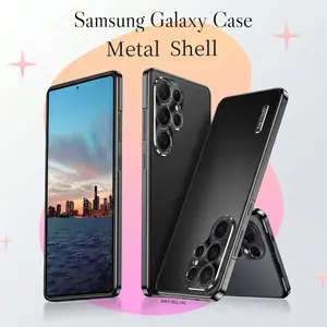 Samsung Galaxy S26 S25 Ultra Case, Split Two-In-One Metal Aluminum Ultra-Thin Anti-Drop Back Cover, Protective Phone Shell