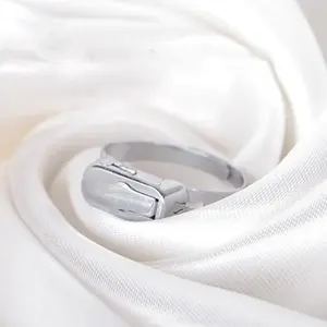 Cool Statement Ring for Men Women, Hidden Function Design Jewelry, Trendy Open Band Ring, Hip Hop Street Style Fashion Jewelry, Gold Silver Rose Gold Gift Idea