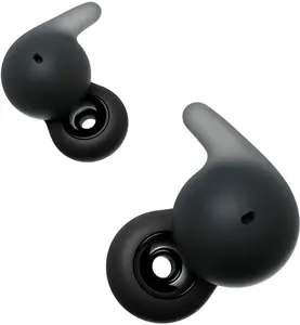 Refurbished - Sony LinkBuds Open Truly Wireless Earbud Headphones with an Open-Ring Design for Ambient Sounds and Newly Developed Air Fitting Supporters, Black