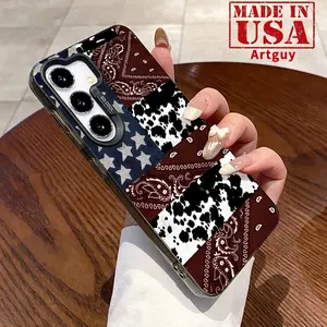 Western Design Patterned Phone Case for Samsung Galaxy S24 Plus S25 Ultra S23 Ultra S22+ Shockproof Non Slip Military-Grade Protection Slim Cover Cellphone Protective
