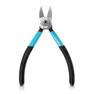 DURATECH 6-Inch Professional Wire Cutters, Flush Cutters with CNC Machined Edges, CR-V Thickened Side Cutters, Ultra-Sharp Flush Cut Pliers for Crafting, Electronics, Zip Ties, and DIY Models