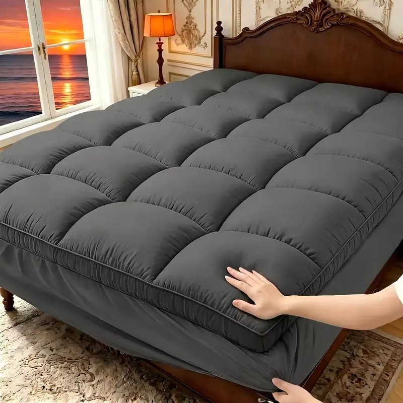Mattress Pad/mattress Topper/mattress Cover/Breathable Fluffy Soft Mattress Protector with Deep Pocket - Machine Washable -RV, Bed, Sofa/Couch - Gift for Family, Home Twin/full/queen/king Size