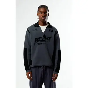 Pacsun Men's Moto Jacquard Polo Sweater Pacsun Men's Moto Jacquard Polo Sweater