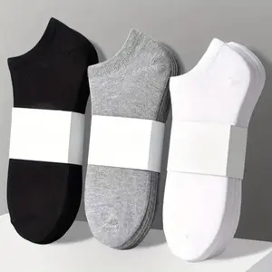 20 pairs of ankle style light socks with reinforced edges, durable and wear-resistant, soft cotton, breathable Outdoor Black