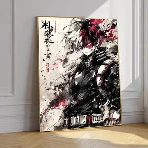 Todoroki Shoto Anime Poster | My Hero Academia Wall Art, Anime Wall Art, Room Decor