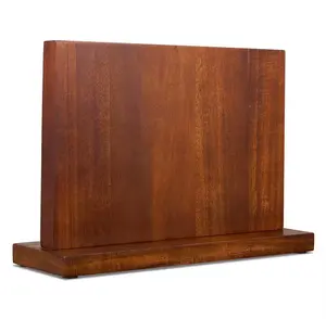 Magnetic Knife Holder Stand – Acacia Wood Knife Block (12”) – Countertop Knife Storage – RockinED