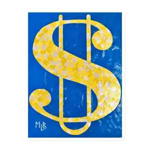 Gold & Blue U$ Flag Magnet – Strong Fridge - Whiteboard Magnet for Kitchen - Office & Home Decor