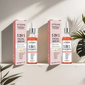 5-In-1 Facial Serum (30ML X 2), Moisturizing Skin Tightening, Reduces Spots Acne, Beauty Essence Liquid, Skincare Essential