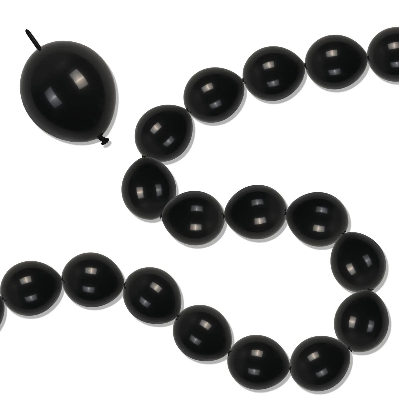 100PCS Linking Balloons for Balloon Wall,  Various Event Decorations (6 Inch)