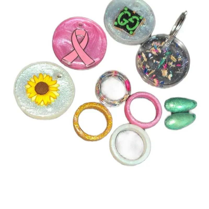 Custom Keychains Handcrafted UV Resin Personalized Designs Unique Artistry for Everyday Accessories
