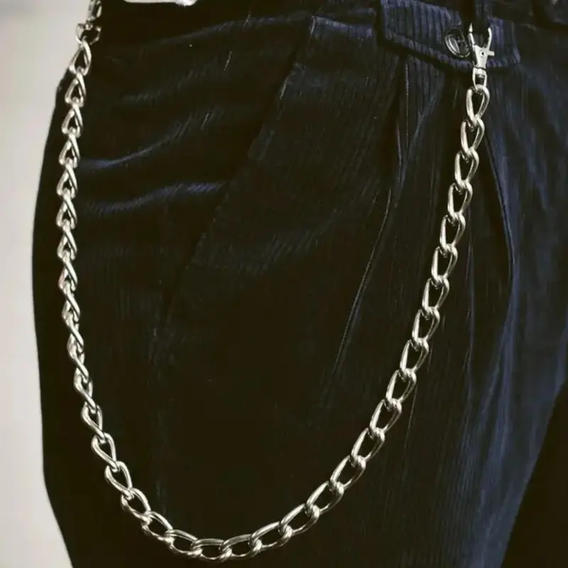 Men's Punk Style Pants Chain, Minimalist Chain Belt, Adjustable Waist Chain, Pants Chain for Jeans, Fashion Clothes Accessories for Party, Daily Clothing Decor, Chain Accessory, Chains for Pants