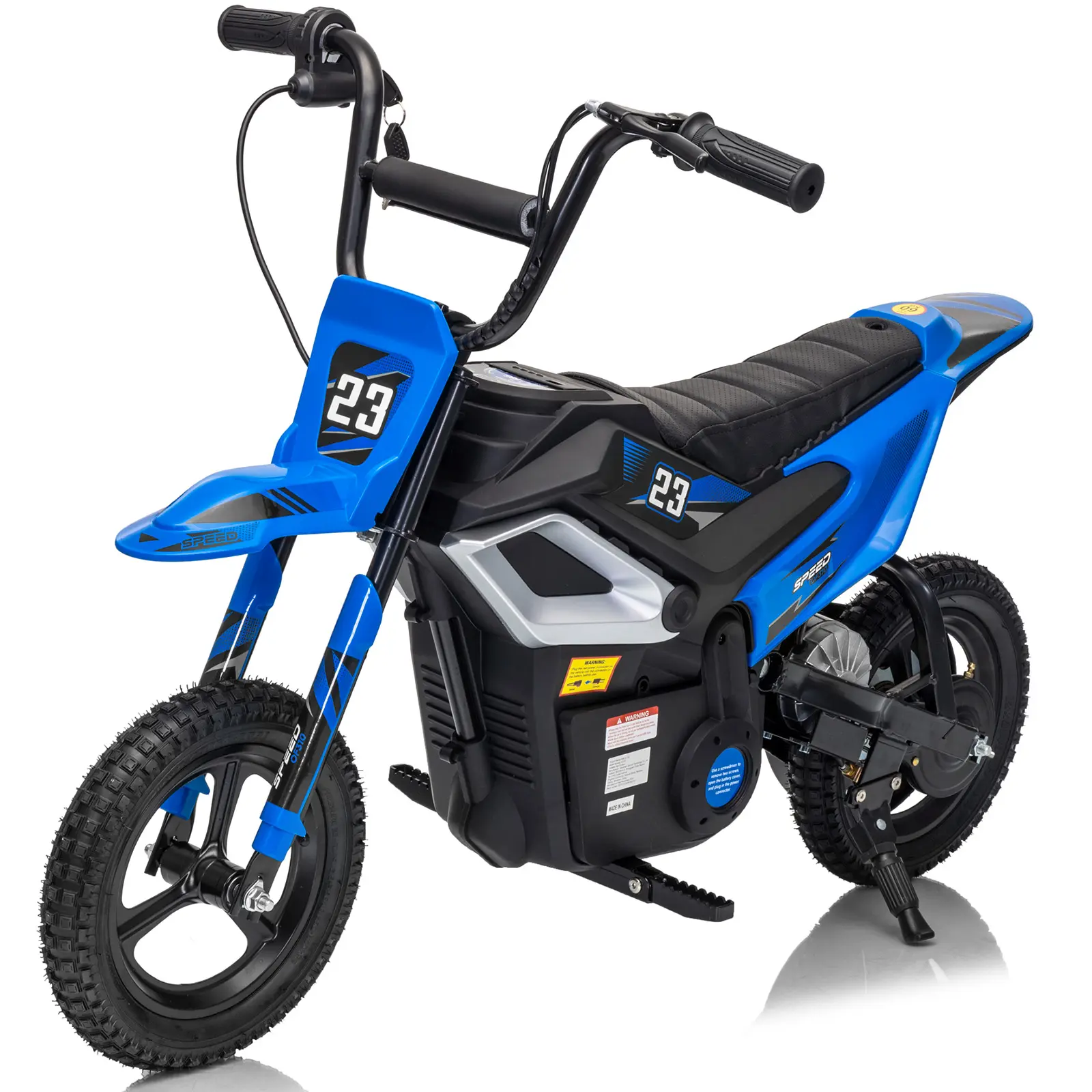 Hikiddo 24V 350W Electric Kids Ride on Motorcycle, Off-Road Kids Motorcycle with Bluetooh for Boys Girls