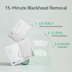 Dual-Action Blackhead Remover Nose Strips, Deep Cleansing Pore Strips for Nose, Helps Remove Blackheads and Excess Oil
