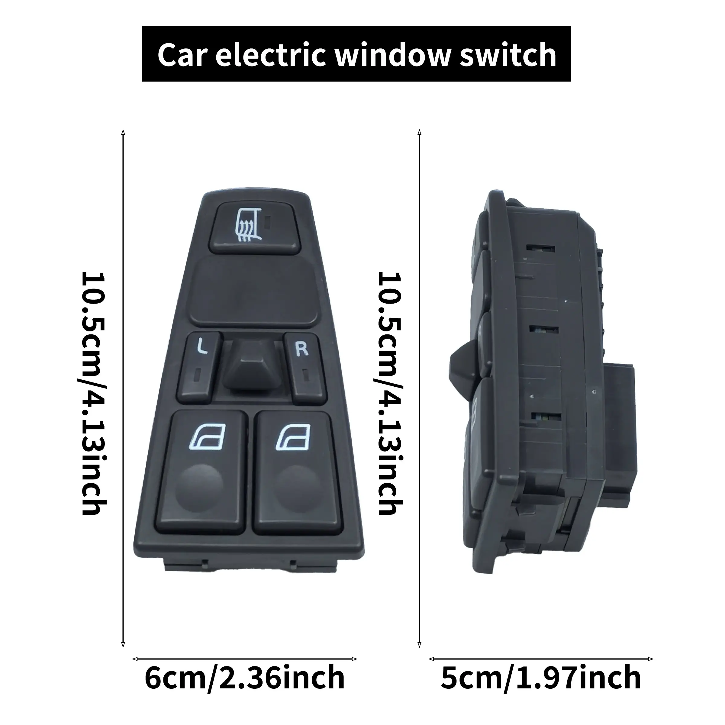 2004-2012 Volvo Truck Glass Switch, Oe: 20752917, Fits Fh12/fm/vnl/vn Series, Electric Window Switch Assembly, Glass Raiser Key, Replacement, Automotive Vehicle