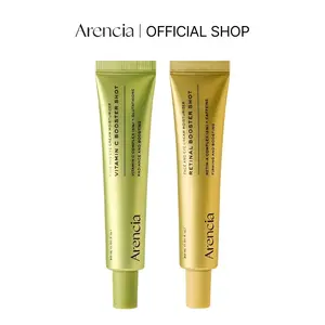 Arencia Booster Shot Skin Renewal Duo - Vitamin C & Retinal for Day And Night Brightening Moisturizing,and Fades Dark Spots Pore Minimizing | 1.01 fL oz + 1.01 fl oz