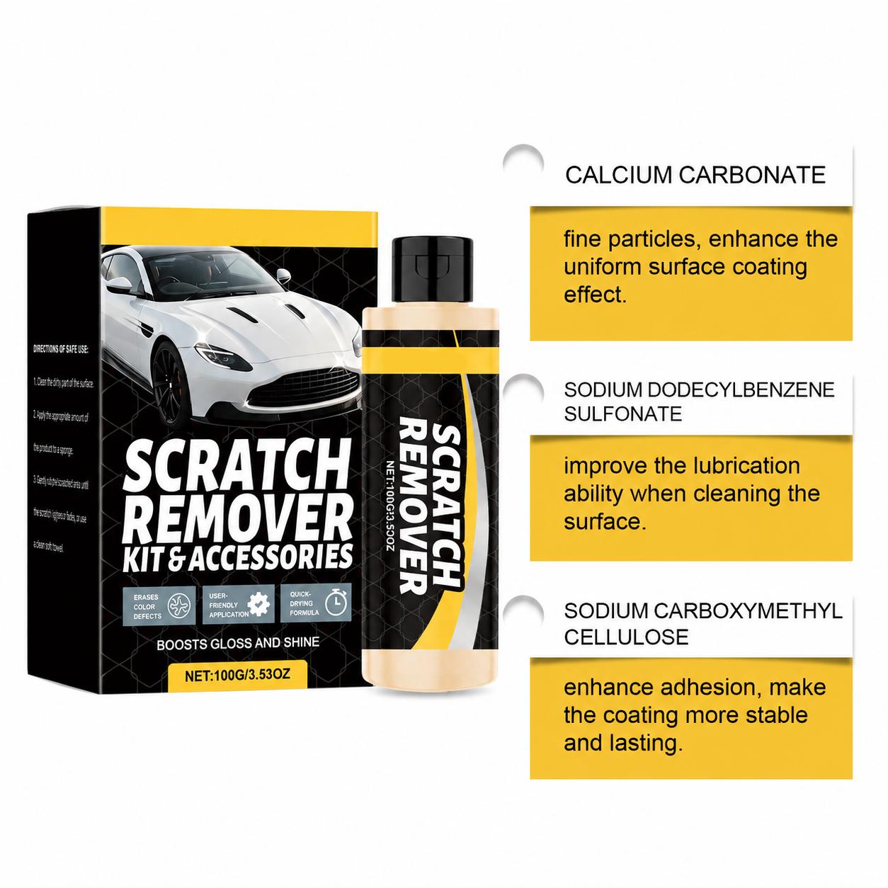 Complete Car Scratch Care Kit | Multi-Surface Paint Repair Cream | Non-Greasy, Polishing & Detailing Vehicle Body