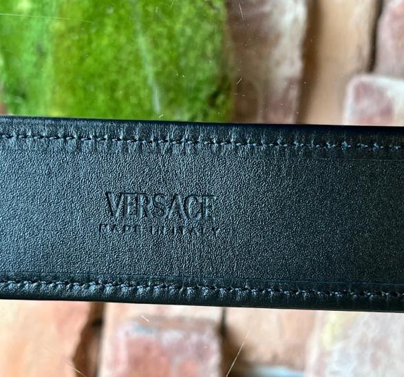 Pre-owned VERSACE Medusa Heritage Barocco Jacquard Belt 70/28(S)