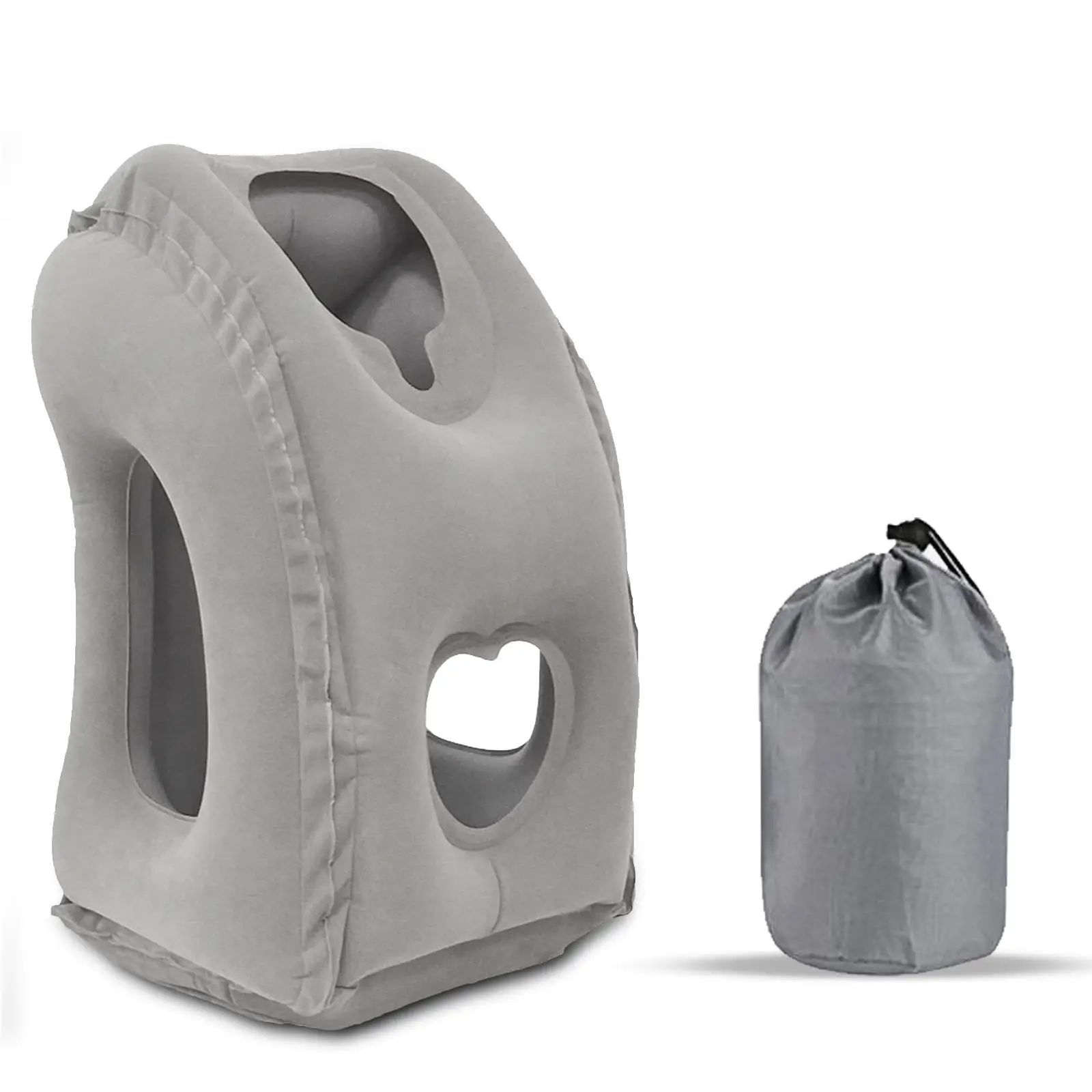 Inflatable Travel Headrest Pillow, 1 Count Neck & Head Pillow for Airplane, Compact & Lightweight Inflatable Neck Pillow for Travel, Office, Train, Ca