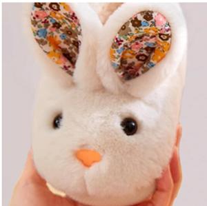 Bunny Slippers for Women Men Cute Plush Rabbit Fuzzy Slippers Soft Fluffy Animal Winter Warm Indoor House Slippers Shoes Footwear Foam Girl Warm Soft Fuzzy Upper Fleece Lining Non-slip Sole Memory Foam Insole Best Gift