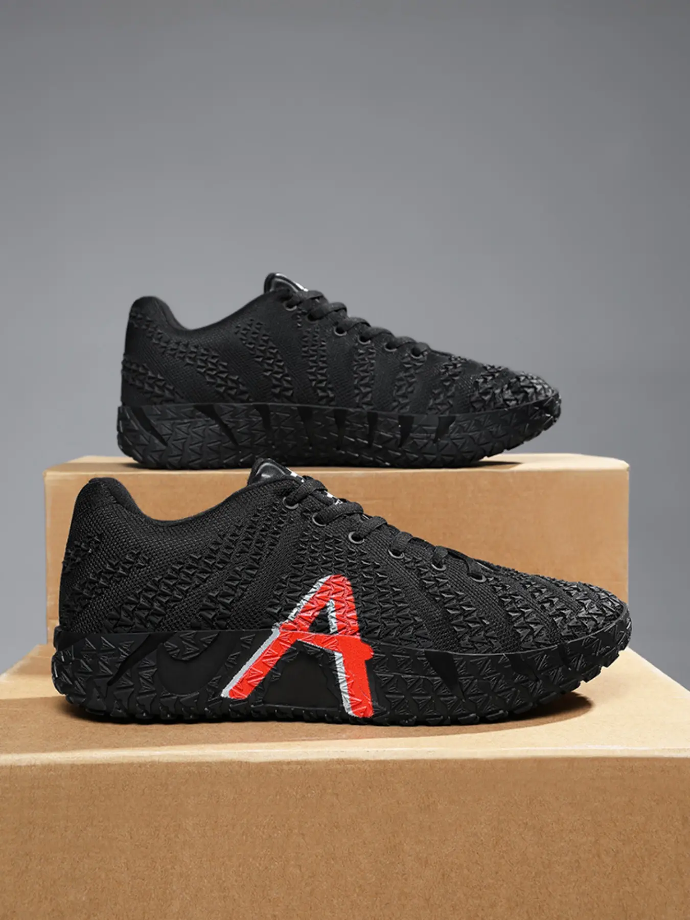 Unisex Basketball Shoes Kpu Combination High Elastic Shock Absorption Rubber Sole Suitable for All Seasons and Training