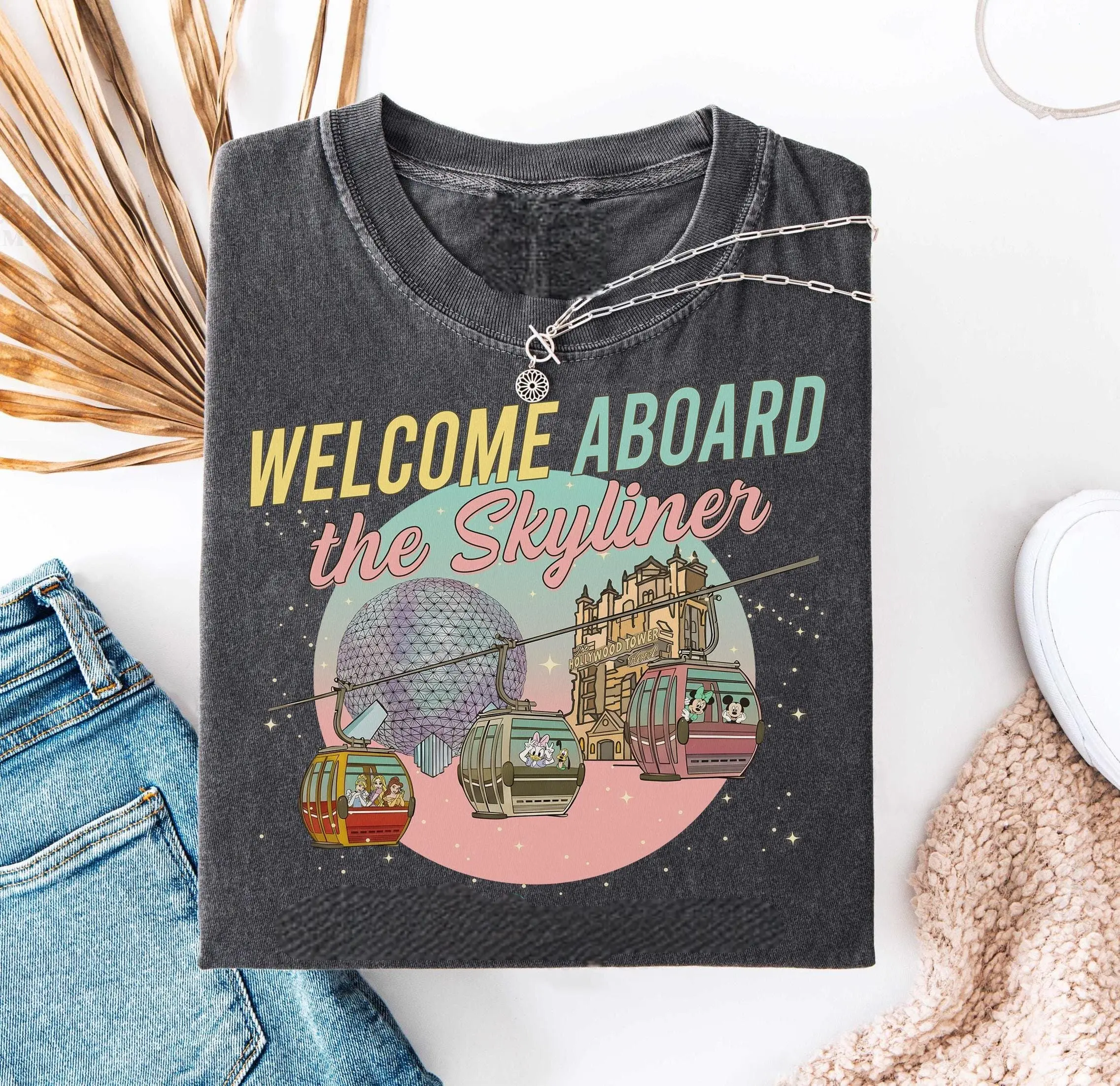 Vintage Skyliner  Shirt, WDW Inspired Gondola Tee, WDW Vacation Gift Tee, Disneylan Resort Shirt