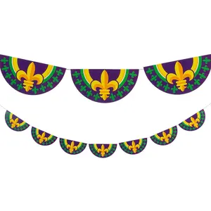 Mardi Gras Bunting Garland