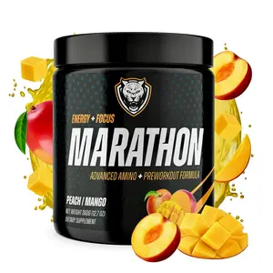 6AM RUN MARATHON Pre-Workout, All In One Formula for Distance Running & Essential Amino Energy Supplement - 40 Servings