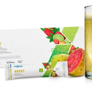 FuXion Rexet Powdered Red Prickly Pear 140g - 28 Sticks - Ideal Snack for a Refreshing and Savory Experience