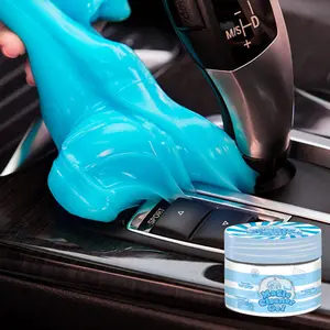 Car Cleaning Gel- Putty Car Interior Cleaner Slime, Automotive Dust Car Crevice Cleaner, Auto Air Vent Interior Detail Removal for Car, Car stuff Blue