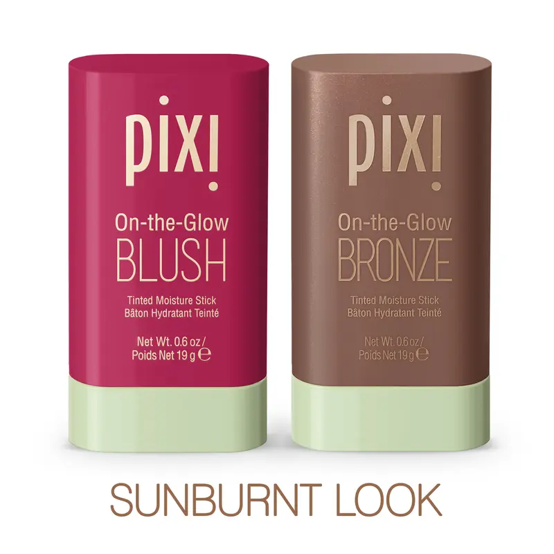 Pixi Cosmetic Bronzing Blush DUO - Lightweight Bronzer + Blush with Cherry & Ginseng, Ideal for Daily Makeup Application