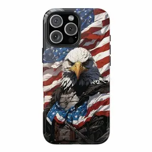 America Flag Eagle Tough Phone Case, Extra Layer Protection, iPhone Samsung