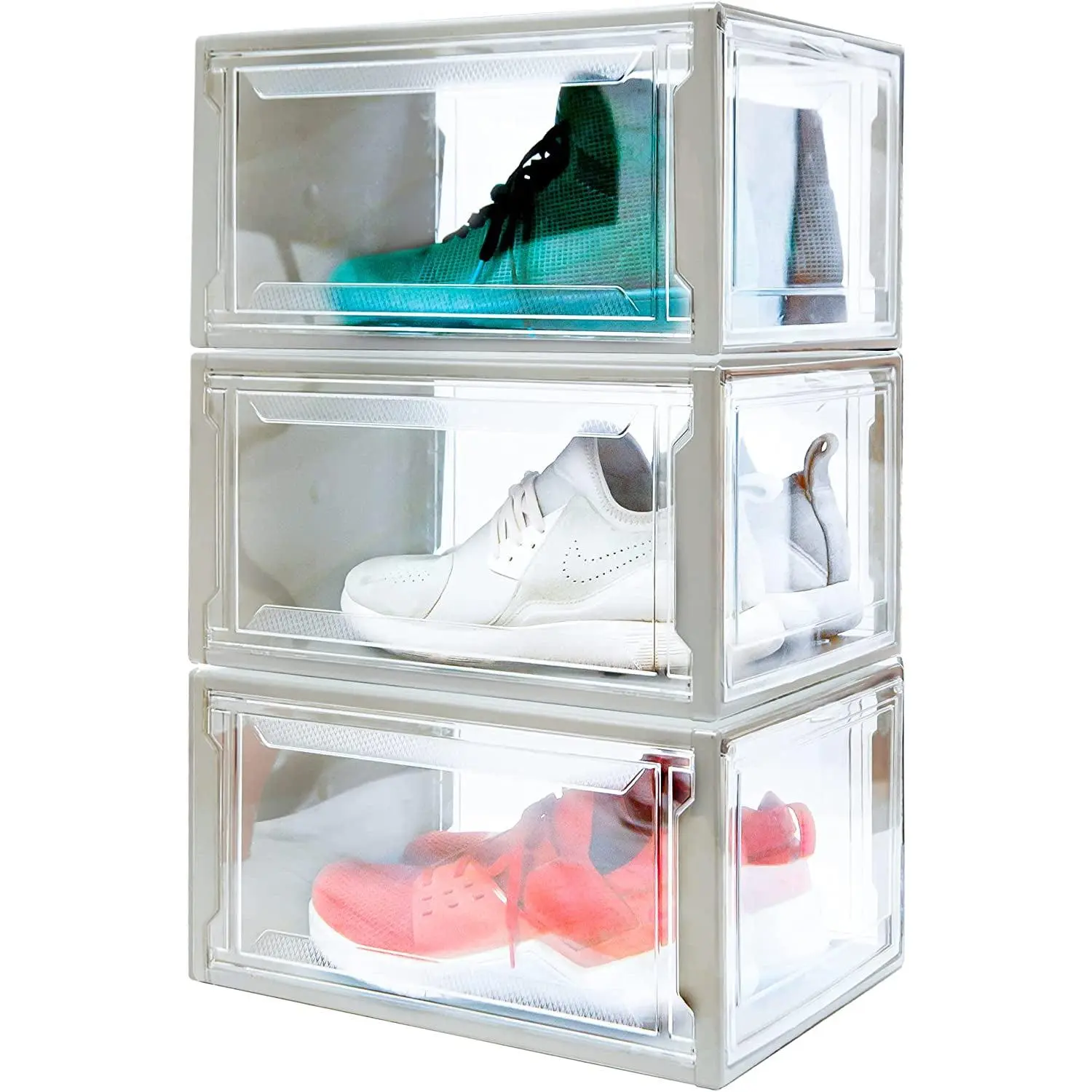 Urban Loft Acrylic Shoe Boxes – Stackable Sneaker Display Case