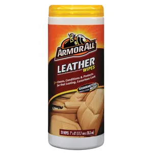 Armor All 8132326 Leather Cleaner, Assorted - 20 Wipes
