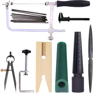 Complete Jewelry Making & Ring Sizing Tool Kit - All-in-One Set for Beginners & Jewelers with Saw, Mandrel, Hammer & Clamps
