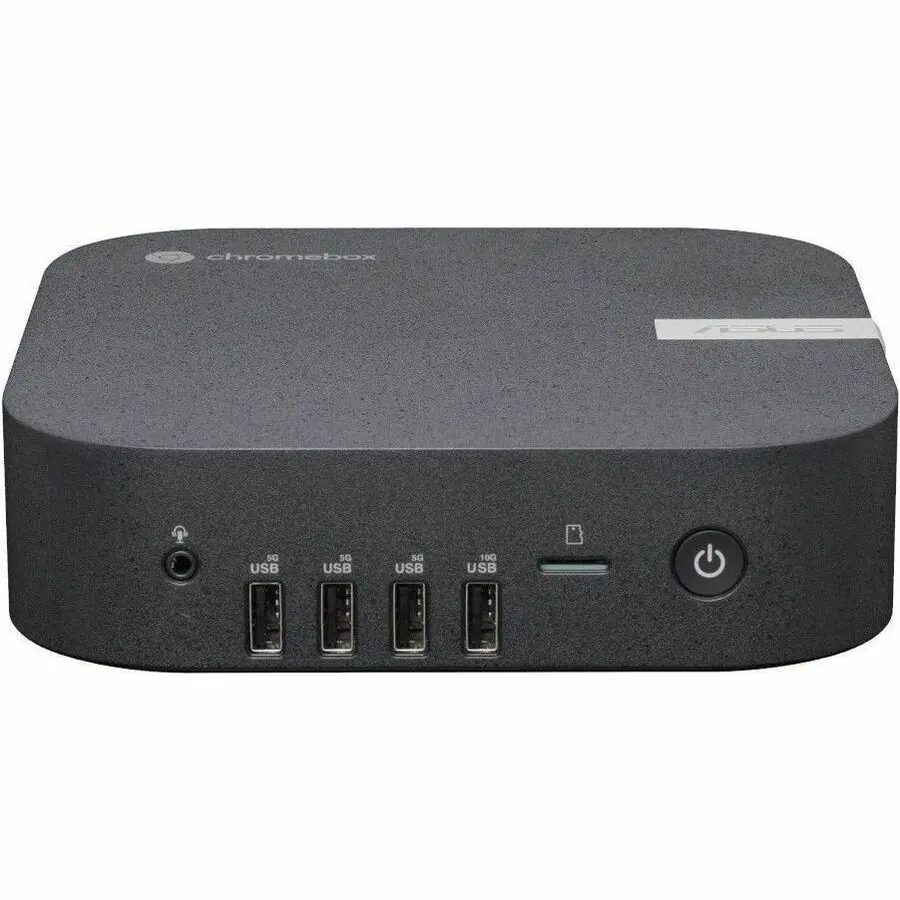 Asus Chromebox 5a (Chromebox5a-SC081UNENT) Compact Form Mini Desktop PC, Intel Celeron 7305 Processor, 8 GB DDR4 SDRAM, 128 GB SSD, Intel UHD Graphics, ChromeOS, Eco Black